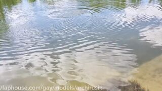 Drilled a taut, smooth butt bareback in public and filled it with sexy cum! Eat the cum, whore!