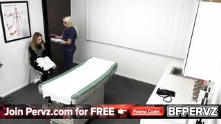 Perv Doctor and His Breasty Nurse Educate Their Hawt Patient How to Keep Her Cunt Warm Free Video