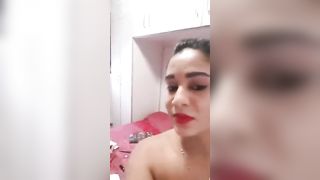 Desi Indian Girl Sucking and Showing Boobs