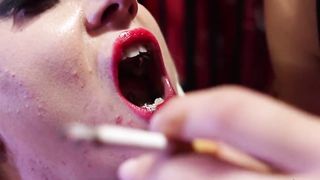 Lesbian Mistress - Human Ashtray Humiliation