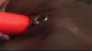 43 2-3 LESBIAN SOLO MASTURBATION BEACH OIL BODY DILDO