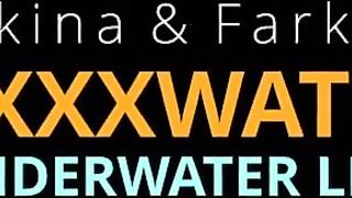 Hungarian lesbian babes underwater Vodichkina and Farkas