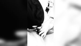 Pliant big beautiful woman gives oral job to her owner with a tiny cock