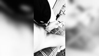 Pliant big beautiful woman gives oral job to her owner with a tiny cock