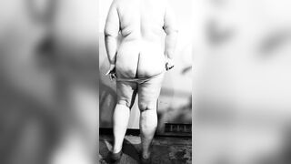 Bulky mother I'd like to fuck disrobes in nature's garb in the basement, showing off her large booty and curvy figure