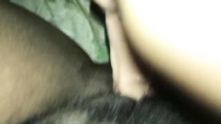 White vibrator belongs in chubby ebony slut