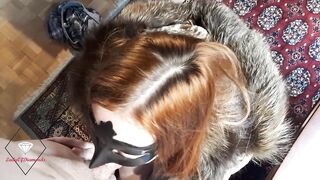 mother I'd like to fuck in furry gets anal creampie on a living room table after vagina licking.