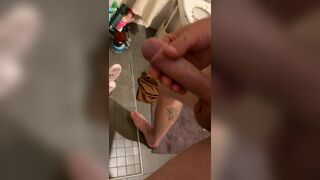 Plump rod squirt bulky load cum