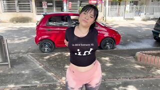 Large-assed Colombian anal-act of love with a stranger in a public park in colombian