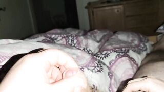 I jerk his little jock even though I don't feel like it *hugecumshot*