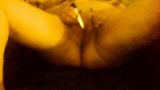 big beautiful woman having a little enjoyment with a toy
