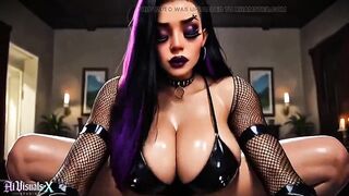 Rock Latin chick Wench Drilled in Haunted Mansion - Oral-job, Titfuck & Creampie (4K AI Generated)