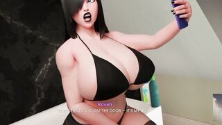 Raven From Titans Is Drilled by Her Stepbro in Hot Leggings!