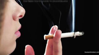 Ultra HD Russian Angel Smokin' Cigarette Seaside