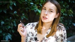 Evgeniya Is Smokin' Meaty Cigarette
