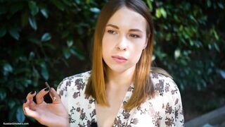 Evgeniya Is Smokin' Meaty Cigarette