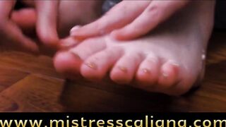 See Me Rub Lotion On My Ideal Feet Peasants! POV