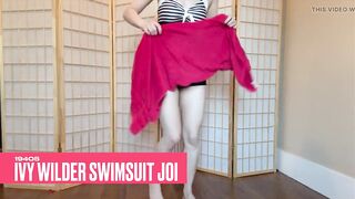 Ivy Wilder's Sultry '40s Swimsuit Jerk off Instruction 4K POV Seduction Awaits!