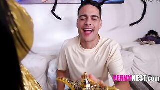 Curvy Stepsis Gives Me three Wants For Rubbing Her Lamp On Halloween