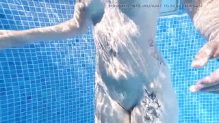 Exposed Pool Tease and Masturbation During the time that That guy Watches