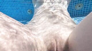 Exposed Pool Tease and Masturbation During the time that That guy Watches
