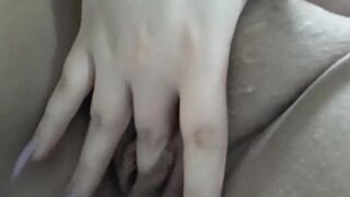 Widening twat with lengthy nails
