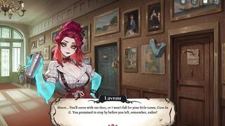 Hotel Tales SPOOKY ANIME Game Ep.5 GHOST bartender is TEASING COWGIRL style !