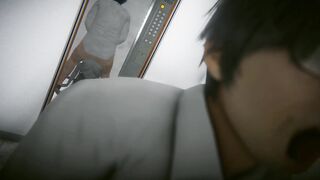 The hotty ghost in the elevator