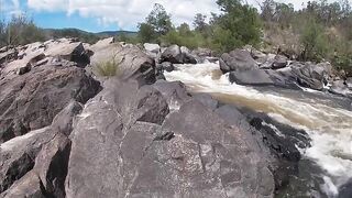 Bare River Footjobs and Water Screw