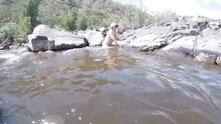 Bare River Footjobs and Water Screw