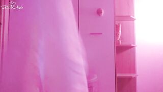 Astounding Hottie Caresses Herself With A Rubber Jock - Pink Fetish