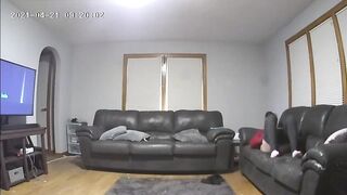 Nasty Babysitter Got Caught Masturbating on Nanny Livecam