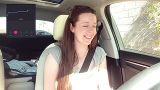 Cumming embarassingly Hard in a Starbucks Drive Thru (lush Control Part two)
