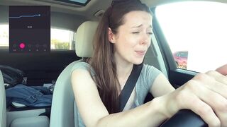 Cumming embarassingly Hard in a Starbucks Drive Thru (lush Control Part two)