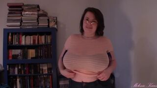 Biggest boob tit drop sheer shirt