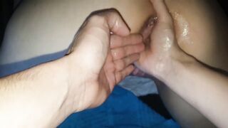 Older double fisted and squirting climax Pov