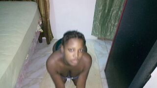 Crawling On Knees Hot Cutie Teen Black Thickness Large Butt Gorgeous Girlfriend - Mastermeat1