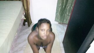 Crawling On Knees Hot Cutie Teen Black Thickness Large Butt Gorgeous Girlfriend - Mastermeat1