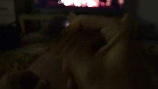 Solo xmas masturbation until biggest load of cum