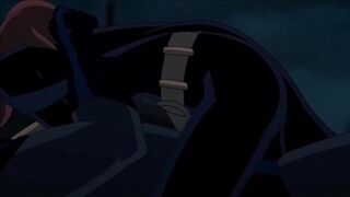 Batgirl and Batman Get Sexy and Enormous on Rooftop