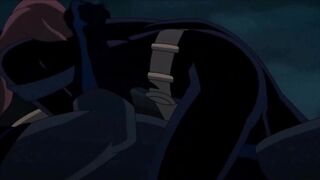 Batgirl and Batman Get Sexy and Enormous on Rooftop