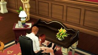 The cameras captured the secretary sucking and screwing her boss. With groans