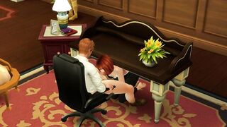 The cameras captured the secretary sucking and screwing her boss. With groans