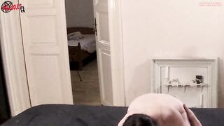  My boyfriend and his stepsister having sex thinking I'm not home