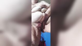 Twat Playing Standing up Fisting This Buttercup