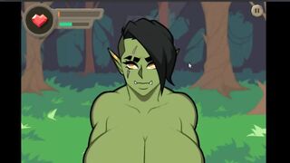 Drilled Orc and Elf Outside