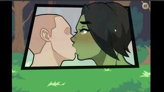 Drilled Orc and Elf Outside
