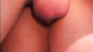 Lewd whore enjoys booty to throat