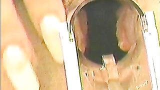 Speculum play stretches out the twat on this sex tool loving large tit golden-haired