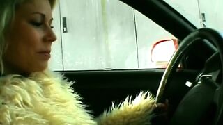 Golden-haired Sucks Schlong Then Fingers Her Juicy Vagina